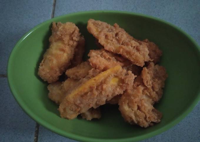 Pisang goreng tepung roti