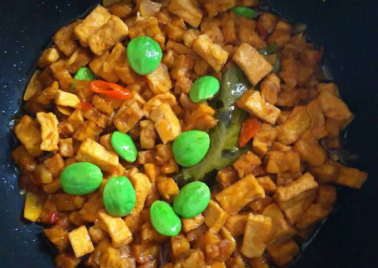 Tahu Tempe Orek Pete