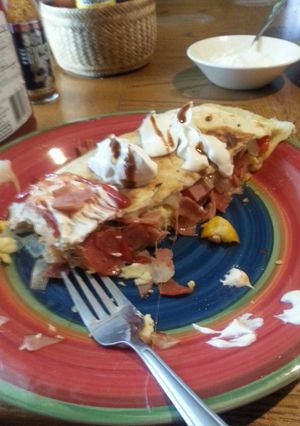 A picture of Breakfast quesadilla.