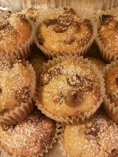 A picture of ~Shamrok's~ Chocolate Chip Banana Muffins.