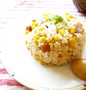 Recipe Corn and Sausage Fried Rice with Butter Soy Sauce the Delicious Makes you drool