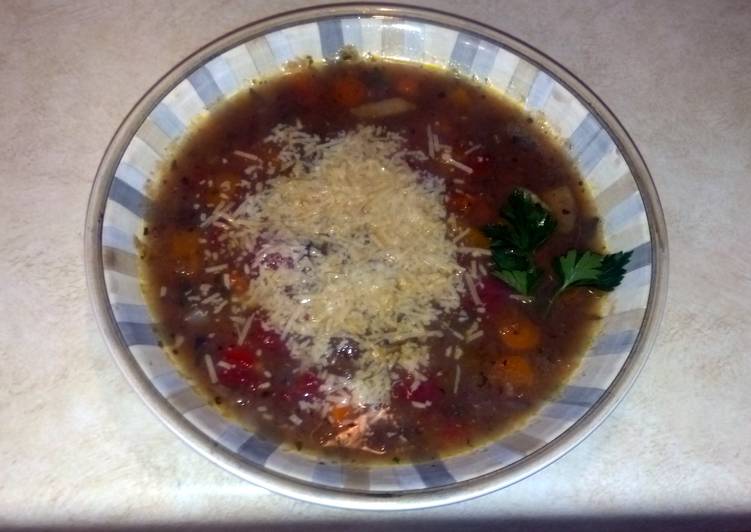 My Grandma Cowboy&#39;s Roasted Eggplant Vegetable Soup