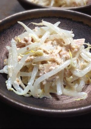 A picture of Tuna & Bean Sprouts Tossed with Sesame Dressing - Just One More Side Dish.