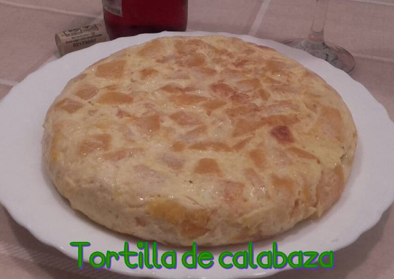 Tortilla de calabaza*