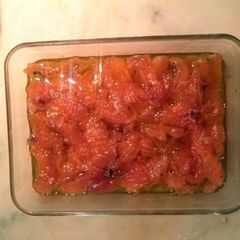 A picture of Salmon on salt.