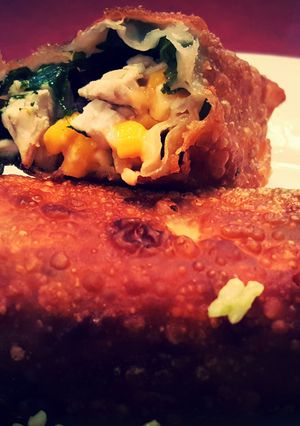 A picture of Southwestern eggroll.