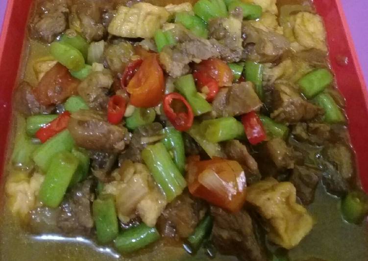 Cara Membuat Brongkos Buntet Buncis Tahu Tetelan Yang Lezat