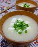 Thick and Creamy Miso Soup with Potato and Tofu