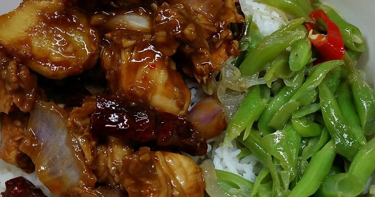 Dried Chili Chicken Recipe by pakusu Cookpad