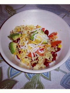 A picture of burrito bowl.