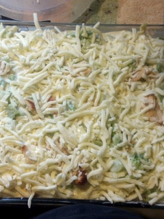A picture of White lasagna.