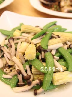 鴻禧菇炒甜豆 的食譜成品照片