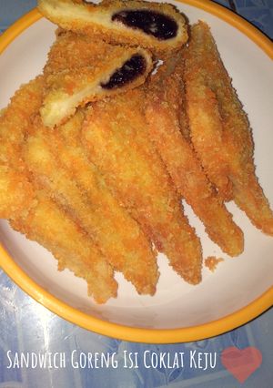 Foto resep Sandwich Goreng Isi Coklat Keju