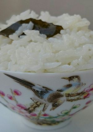 A picture of Coconut Rice With Curry Leaves.