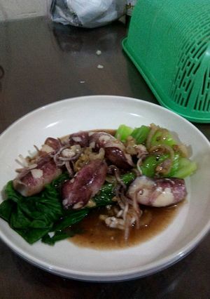 Foto resep Cumi pokcoy saus tiram