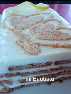 Una foto de Tarta fría de limón sin gelatina