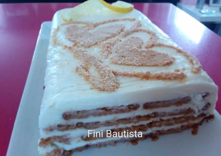 Tarta fría de limón sin gelatina