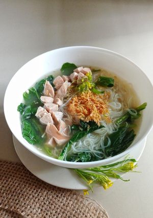 Foto resep Soun Kuah Sawi Sosis