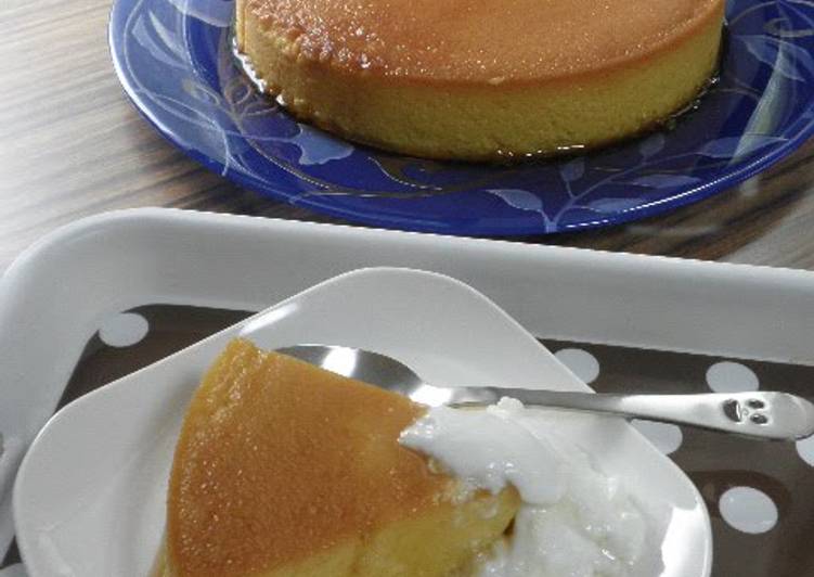 Easy Kabocha Pudding in a Frying Pan