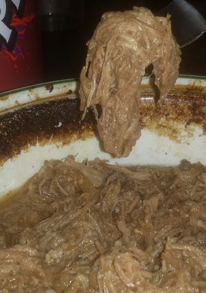 A picture of Dr. Pepper Pulled Pork.