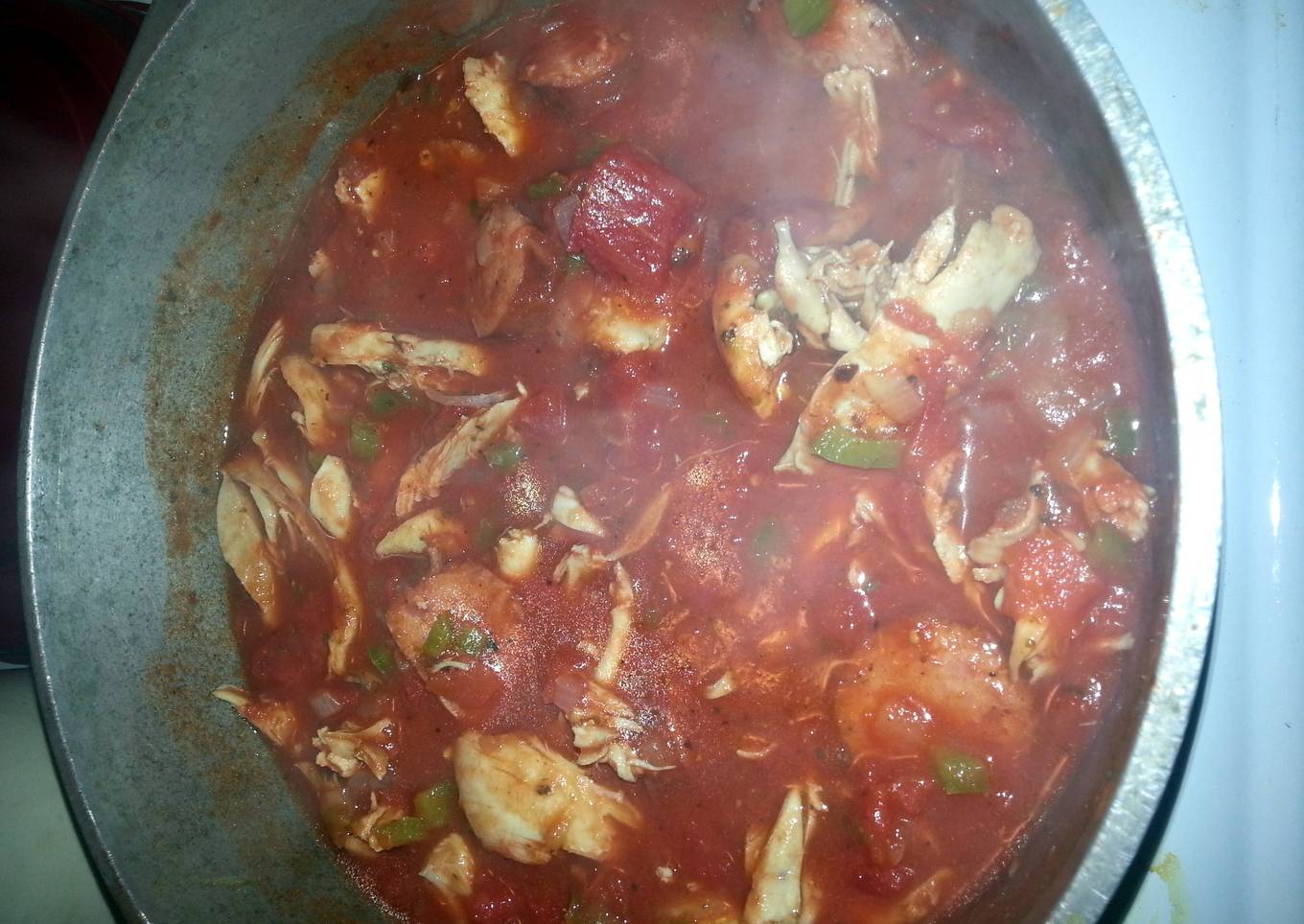 cajun chicken & sausage spaghetti