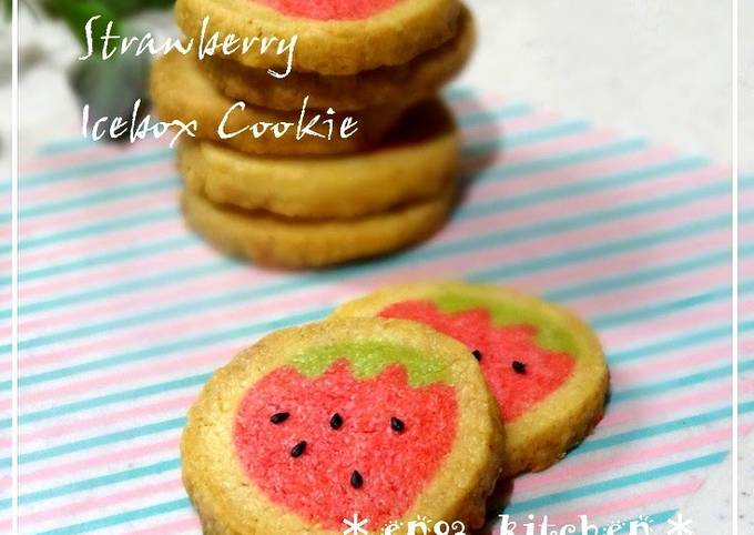 Recipe of Quick Adorable Strawberry Freezer Cookies
