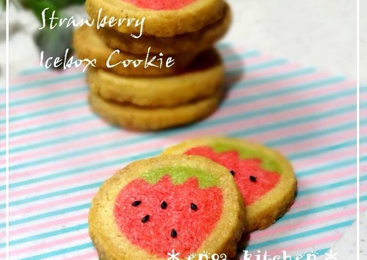 Adorable Strawberry Freezer Cookies