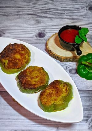 ক্যাপ্সিকাম গোল্ড কয়েন (Capsicum Gold Coin recipe in Bengali) রেসিপির প্রধান ছবি