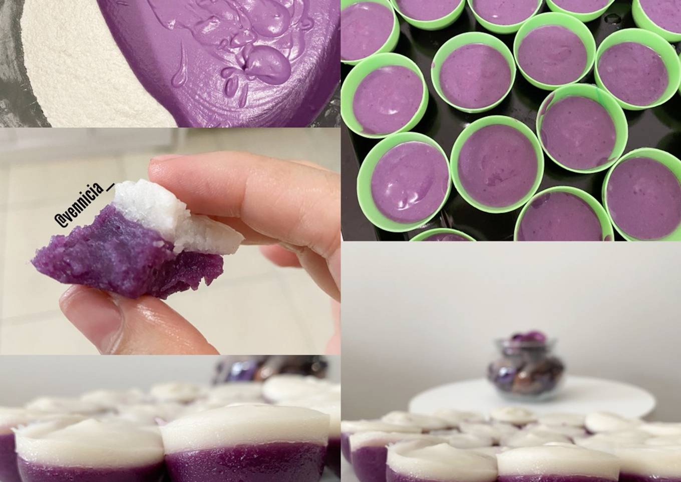 Kue talam ubi ungu