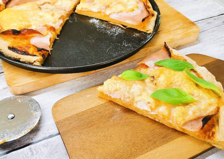 Glutén és élesztőmentes pizza rizsliszttel recept foto