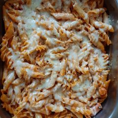 A picture of Creamy Tomato Pasta Bake.