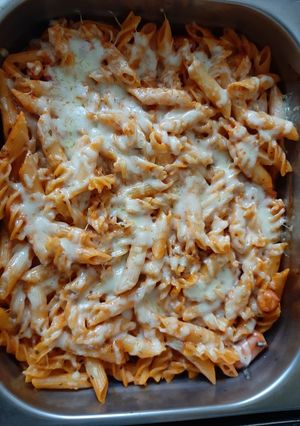 A picture of Creamy Tomato Pasta Bake.