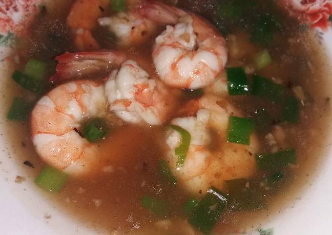 Anti Ribet, Memasak Udang masak kuah saos tiram Irit Anti Gagal