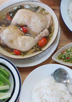 รูปของ ไก่นึ่งสมุนไพร