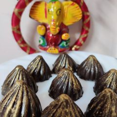 Chocolate modak A picture of Chocolate modak.