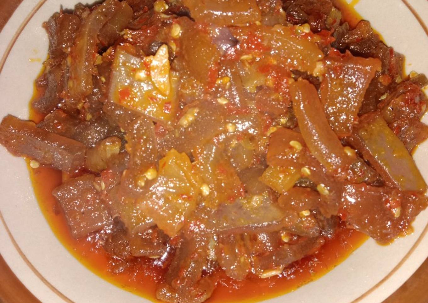 Sambal Kulit Sapi Disuka