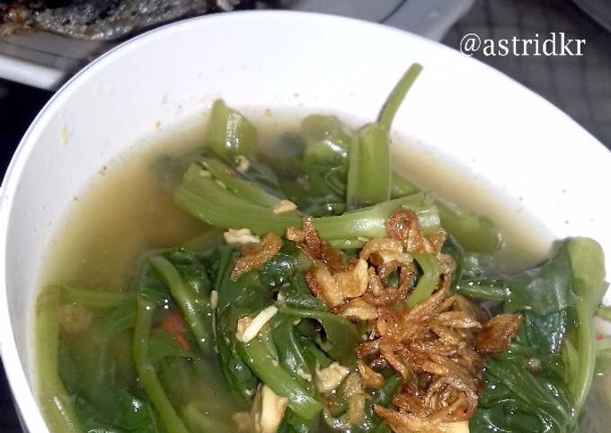 Resep Oncom Kangkung Kuah Pedas Oleh Astrid K R Cookpad