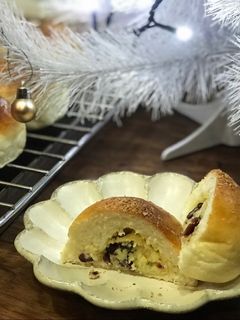 蔓越莓奶酥麵包 的食譜成品照片