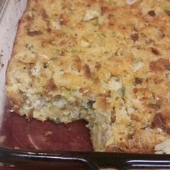 A picture of Southern Style Cornbread Dressing.