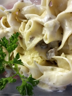 A picture of Noodles n Shrooms Sidedish.