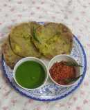 Whole wheat flour stuff paratha