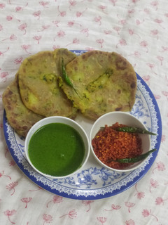 A picture of Whole wheat flour stuff paratha.