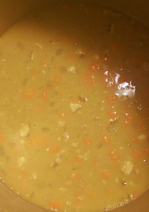 A picture of Split Pea & Ham Soup.