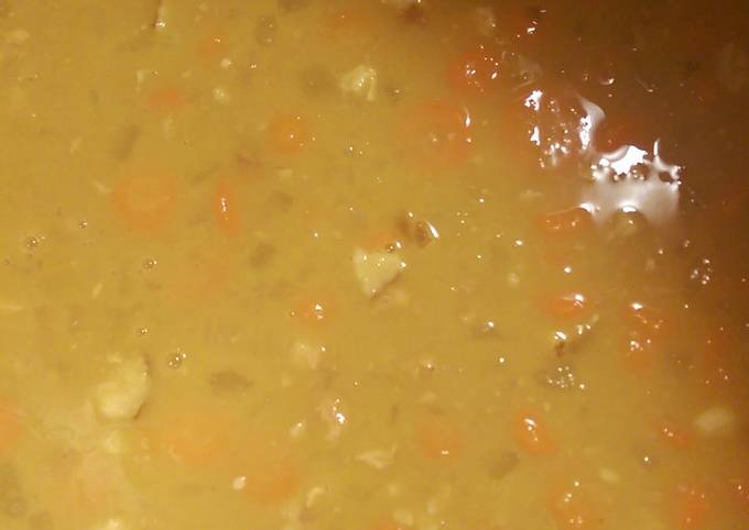 Steps to Make Homemade Split Pea &amp; Ham Soup