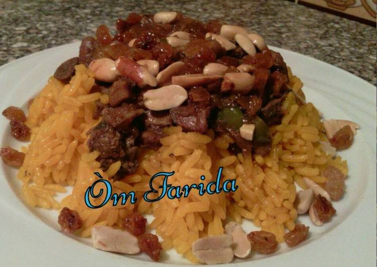 طريقة عمل الارز بالخلطه والمكسرات