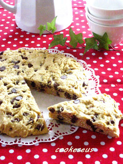 A picture of American Chocolate Chip Cookie Cake.