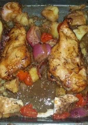 A picture of Carmalized Chicken by Sophie Wright.