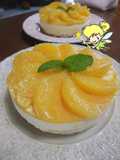 Refreshing Cheesecake with Fresh Orange Slices