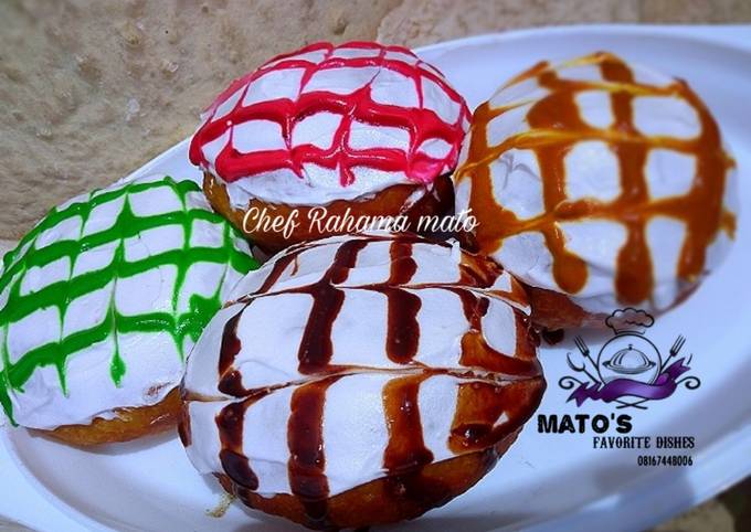 Bagaimana Menyiapkan 4 different Glazed doughnuts💃💃💃💃💃, Sempurna