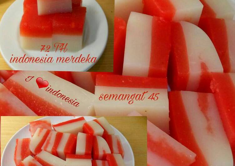 Puding semangka 🍉 #merahputih